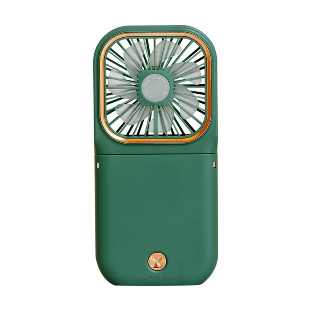 Portable Green Handheld Fan with Strap